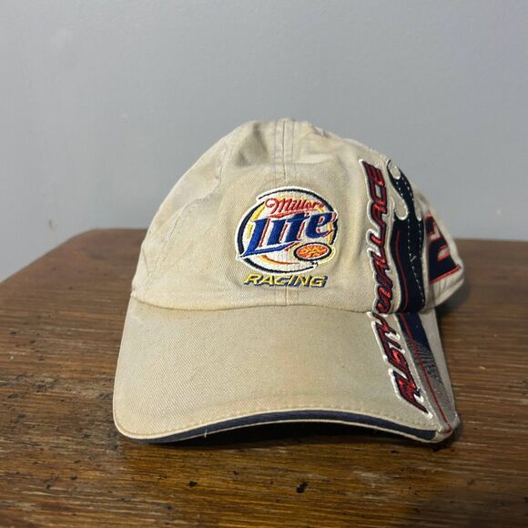 Miller Lite Vintage Chase Authentics Rusty Wallace Racing Cap Hat One Size - Picture 1 of 8